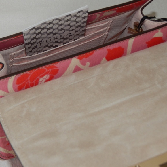 NEW FURLA JULIA FLORAL PRINT MINI CROSS BODY BAG - Picture 7 of 7